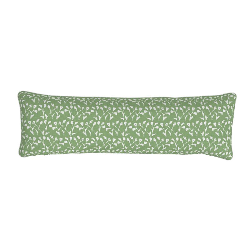 Genevieve Bolster Pillow in Green
