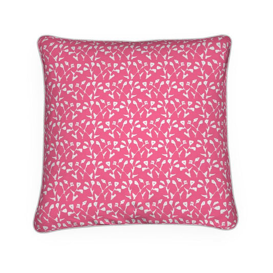 Genevieve Throw Pillow in Hot Pink