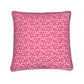 Genevieve Throw Pillow in Hot Pink