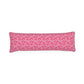 Genevieve Bolster Pillow in Hot Pink