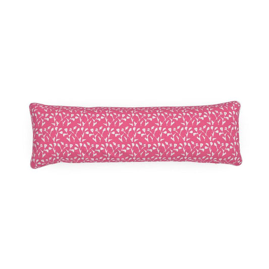 Genevieve Bolster Pillow in Hot Pink