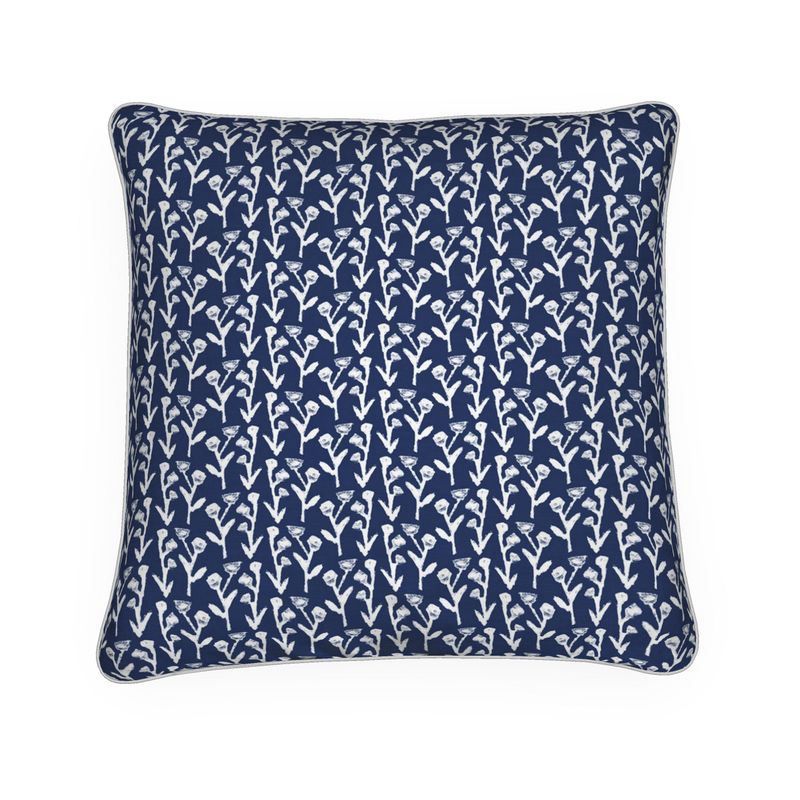 Ivy Manor Throw Pillow in True Navy-zoom-2