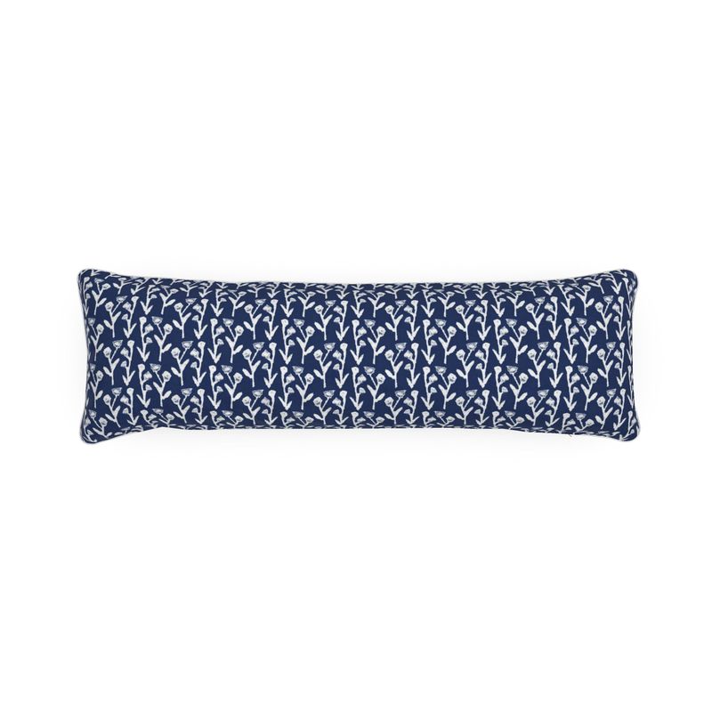 Ivy Manor Bolster Pillow in True Navy