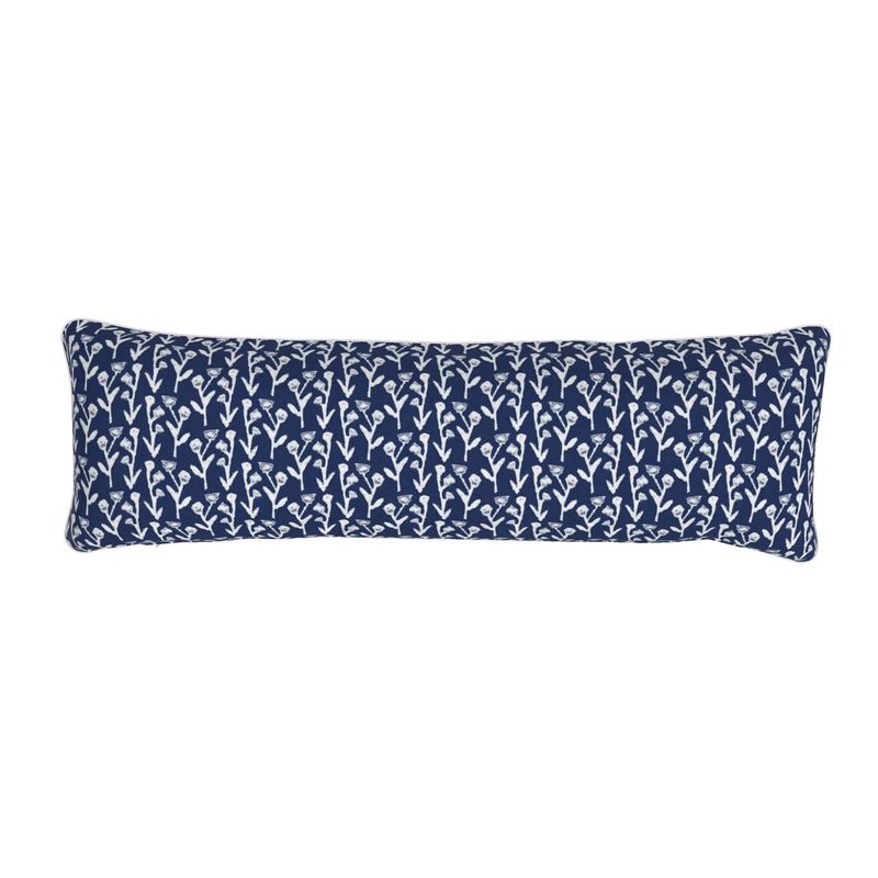 Ivy Manor Bolster Pillow in True Navy-zoom-