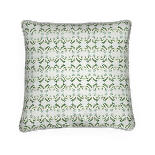 Petite Antonia Throw Pillow in Green & Blue