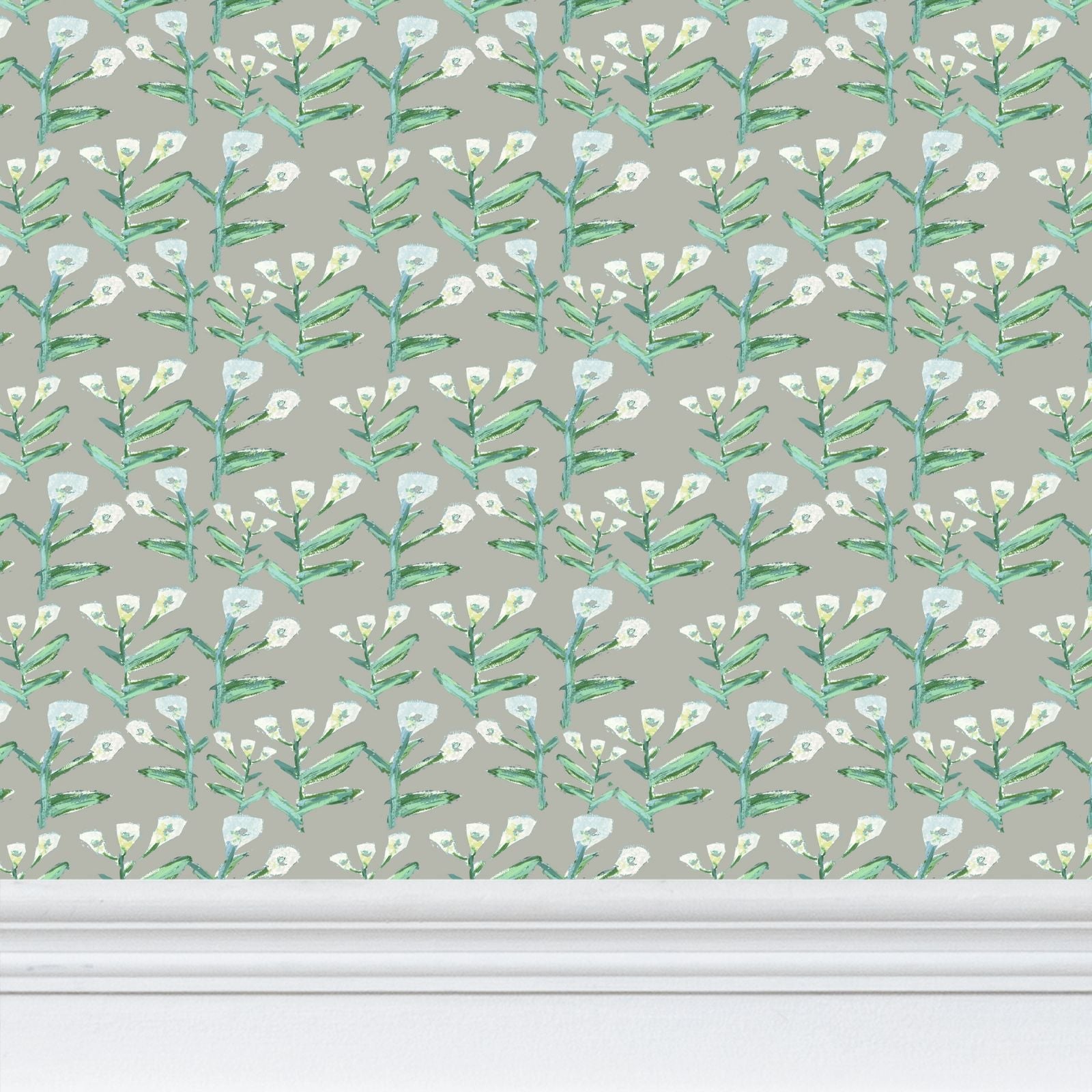 Sydney Wallpaper (Moss) – Handmade & Digitally Printed-zoom-6