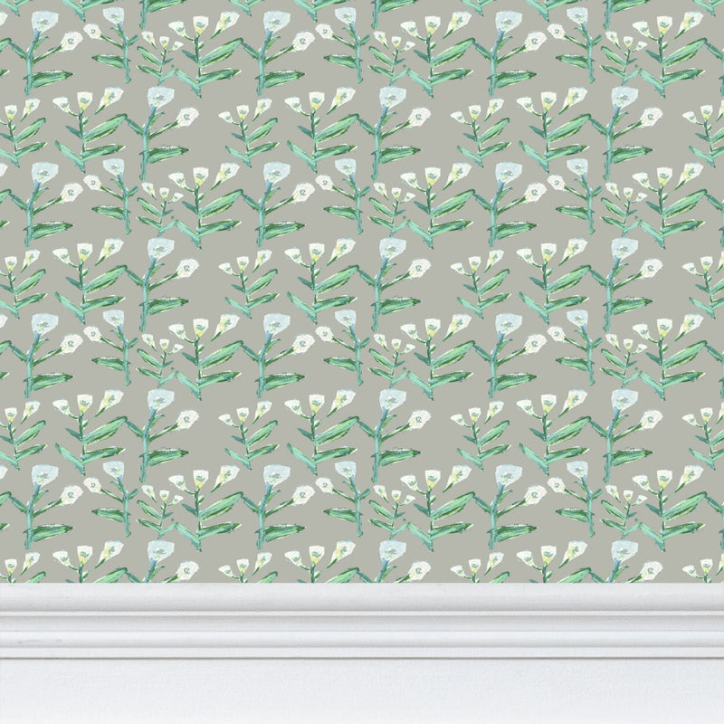 Sydney Wallpaper (Moss) – Handmade & Digitally Printed-zoom-