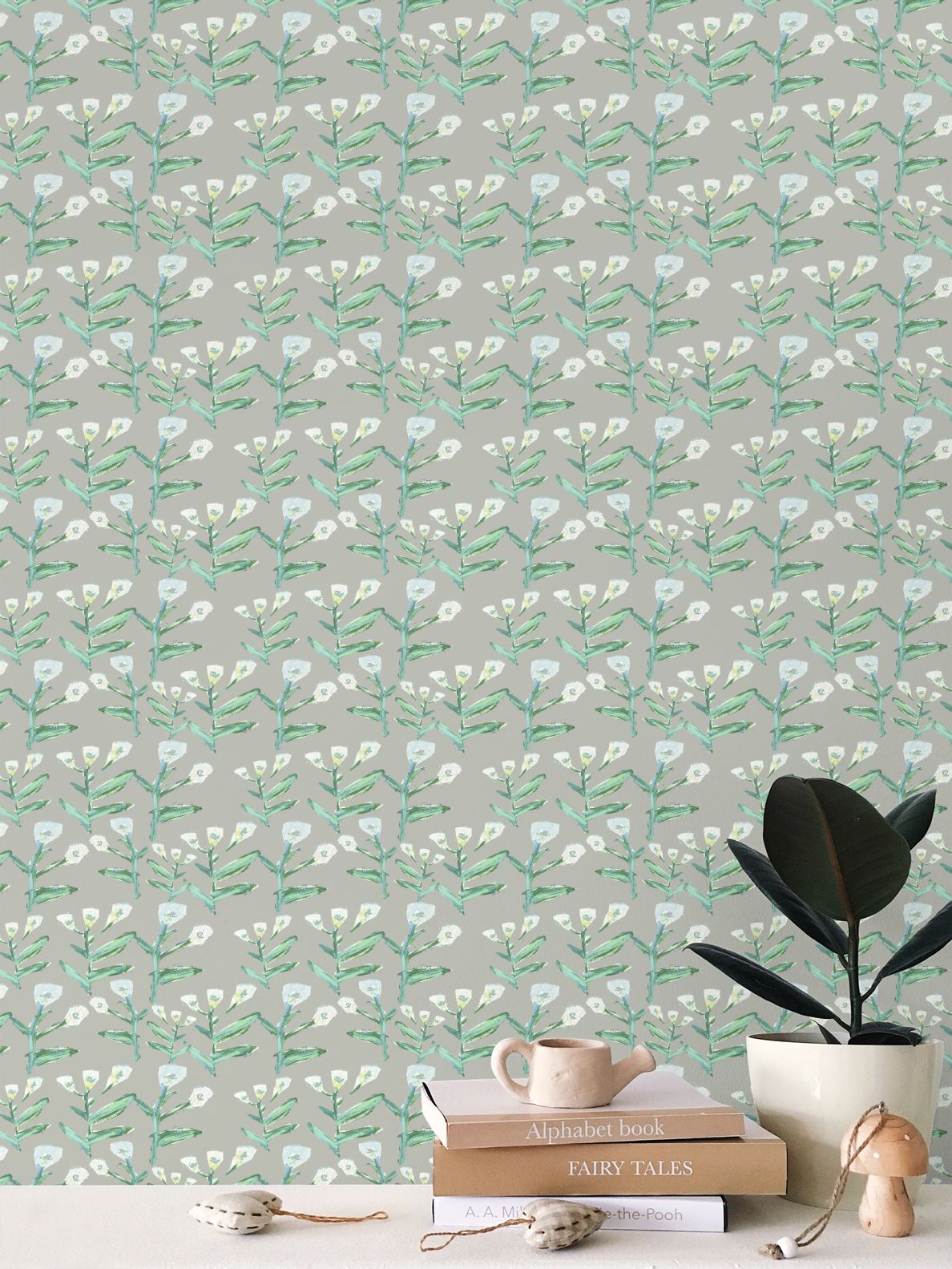 Sydney Wallpaper (Moss) – Handmade & Digitally Printed-10