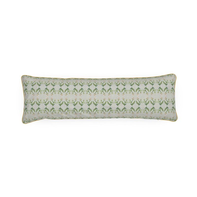Petite Antonia Bolster Pillow in Sage & Pink-zoom-1