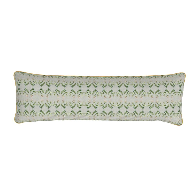 Petite Antonia Bolster Pillow in Sage & Pink-zoom-3