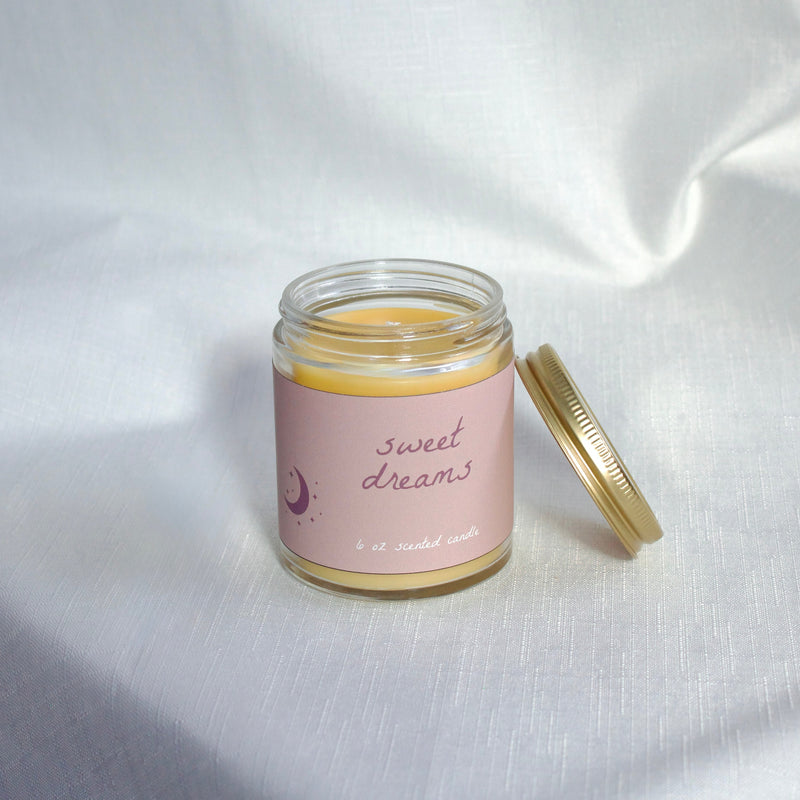 Sweet Dreams Aromatherapy Beeswax Candle-zoom-