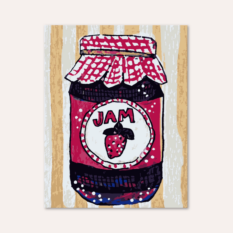 Strawberry Jam Paint by Numbers Kit-zoom-