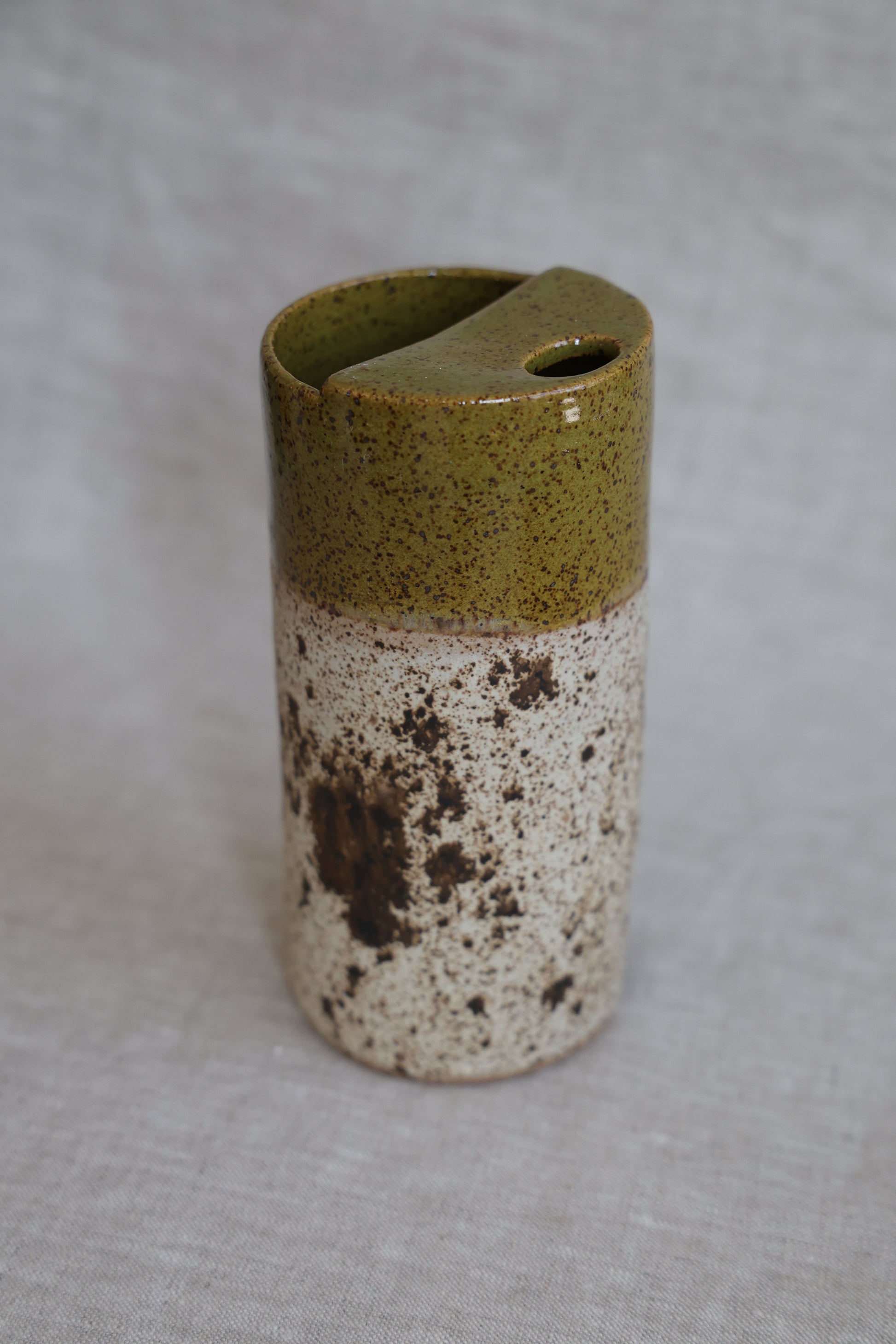 Olive & Quail Egg Speckled To-Go Cup | Ceramic Stoneware-3