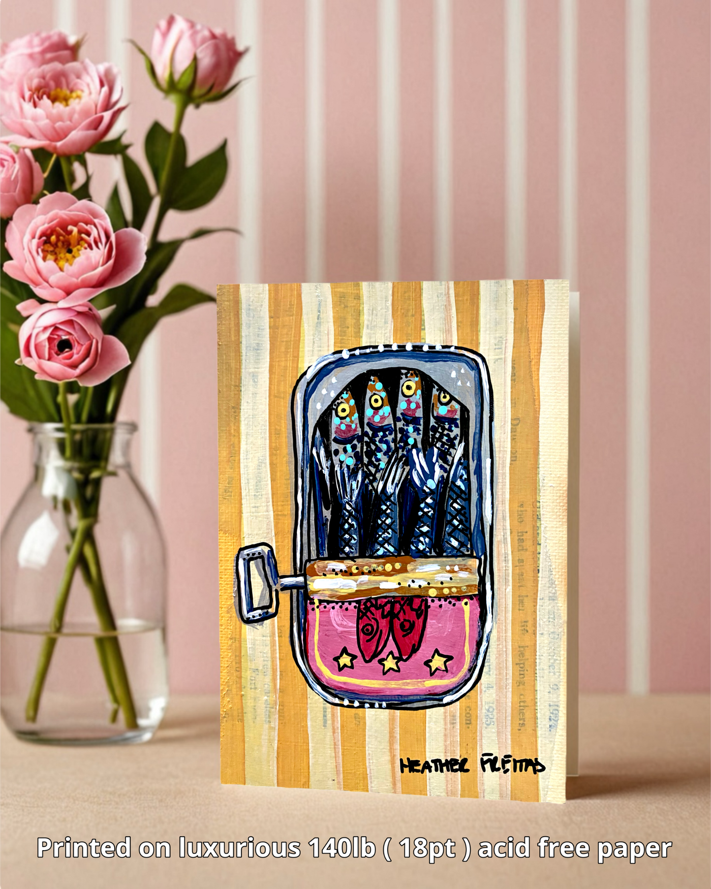 Sardines Greeting Card Fine Art Print