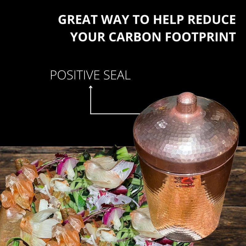 Copper Kitchen Compost Bin-zoom-