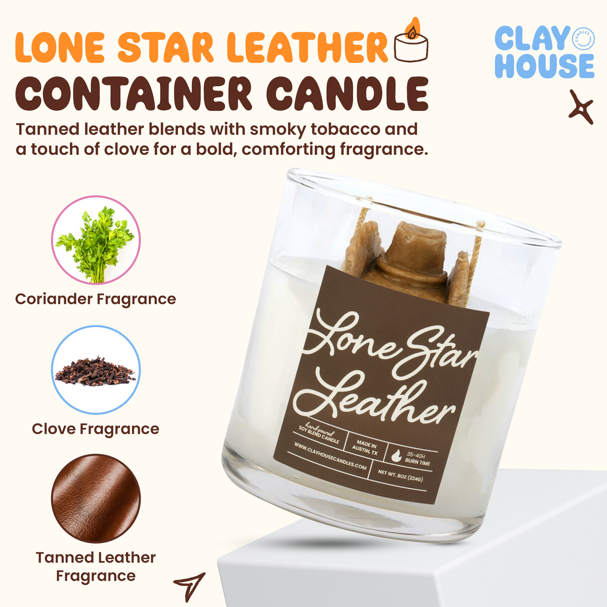 Lone Star Leather Container Candle-2