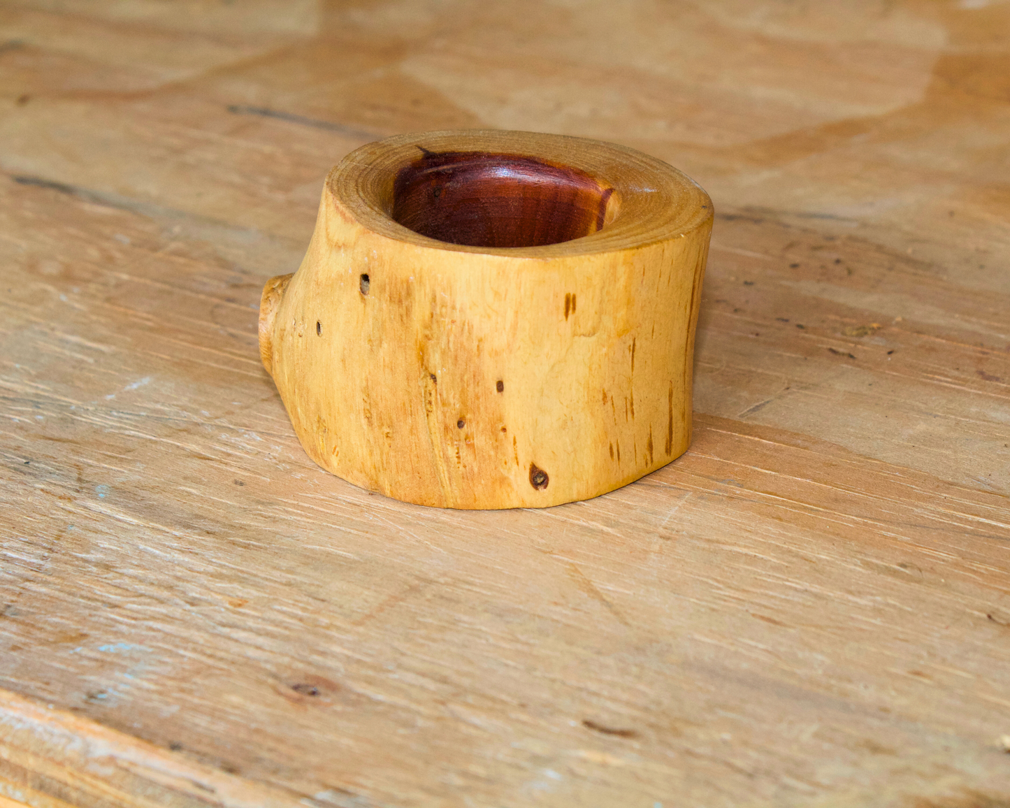 Western Red Cedar Wooden Candle Holders Set