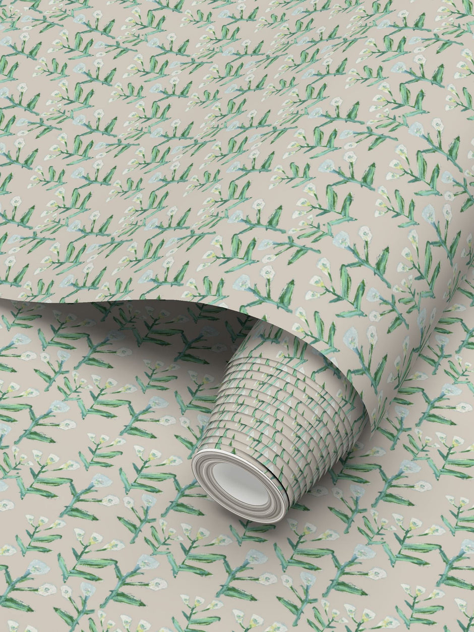 Sydney Wallpaper (Cream) – Handmade & Digitally Printed