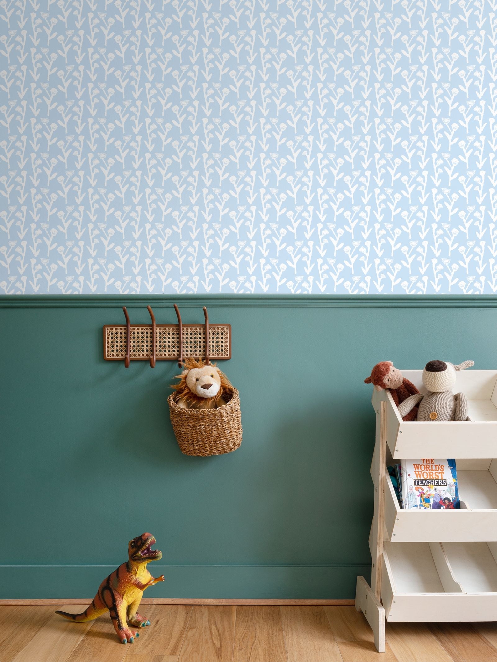 Ivy Manor Wallpaper (Bluebird) – Handmade & Digitally Printed