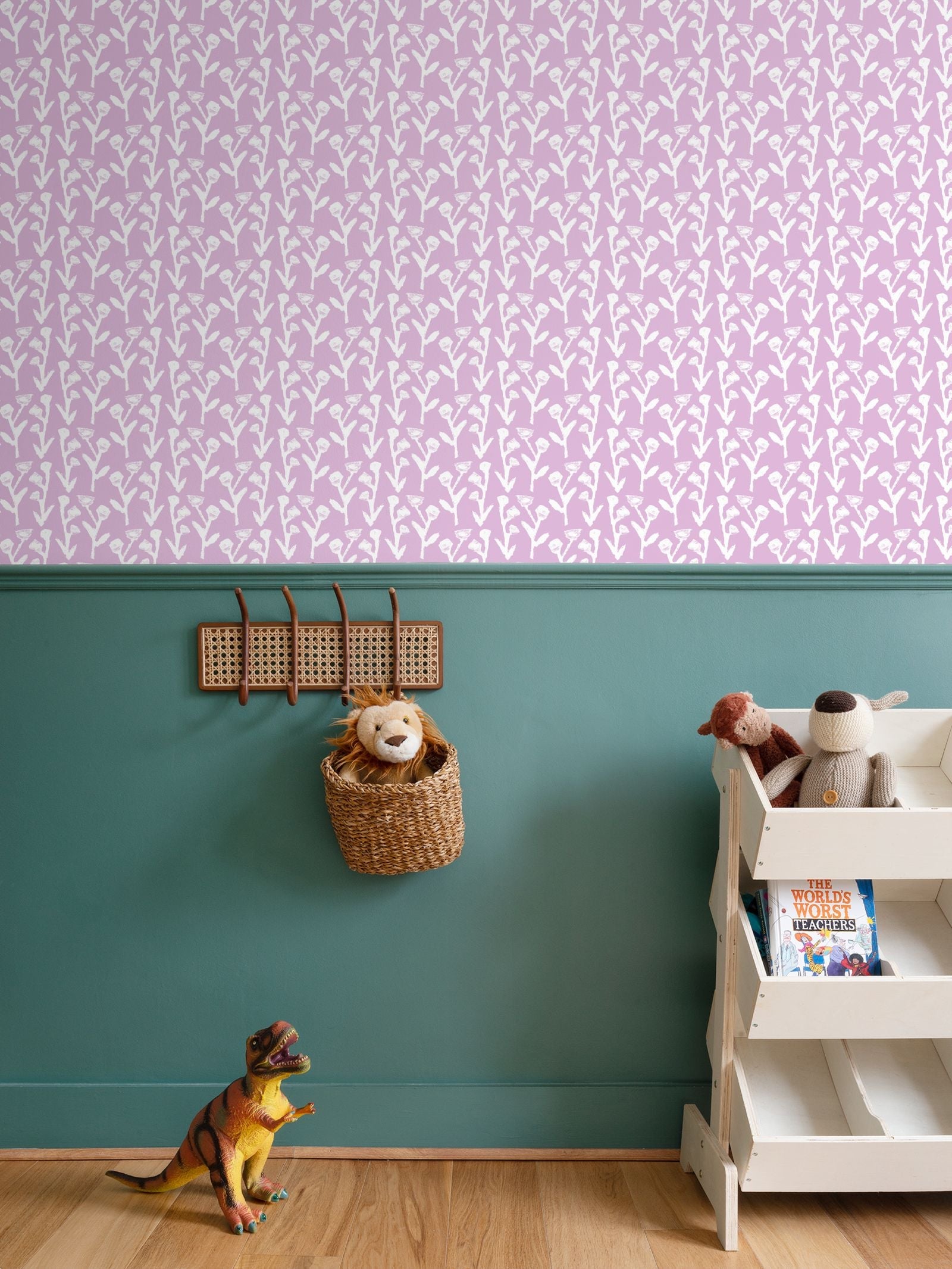 Ivy Manor Wallpaper (Lilac) – Handmade & Digitally Printed