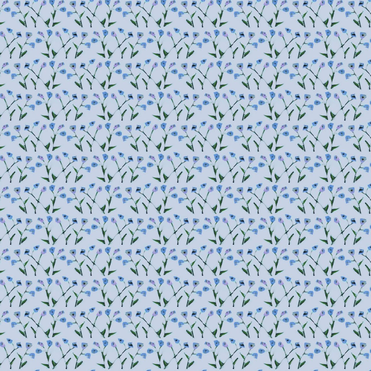 Genevieve Fabric (Periwinkle Multi) – Custom Cotton Linen Blend-zoom-1