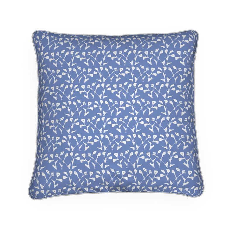 Genevieve Throw Pillow in Blue