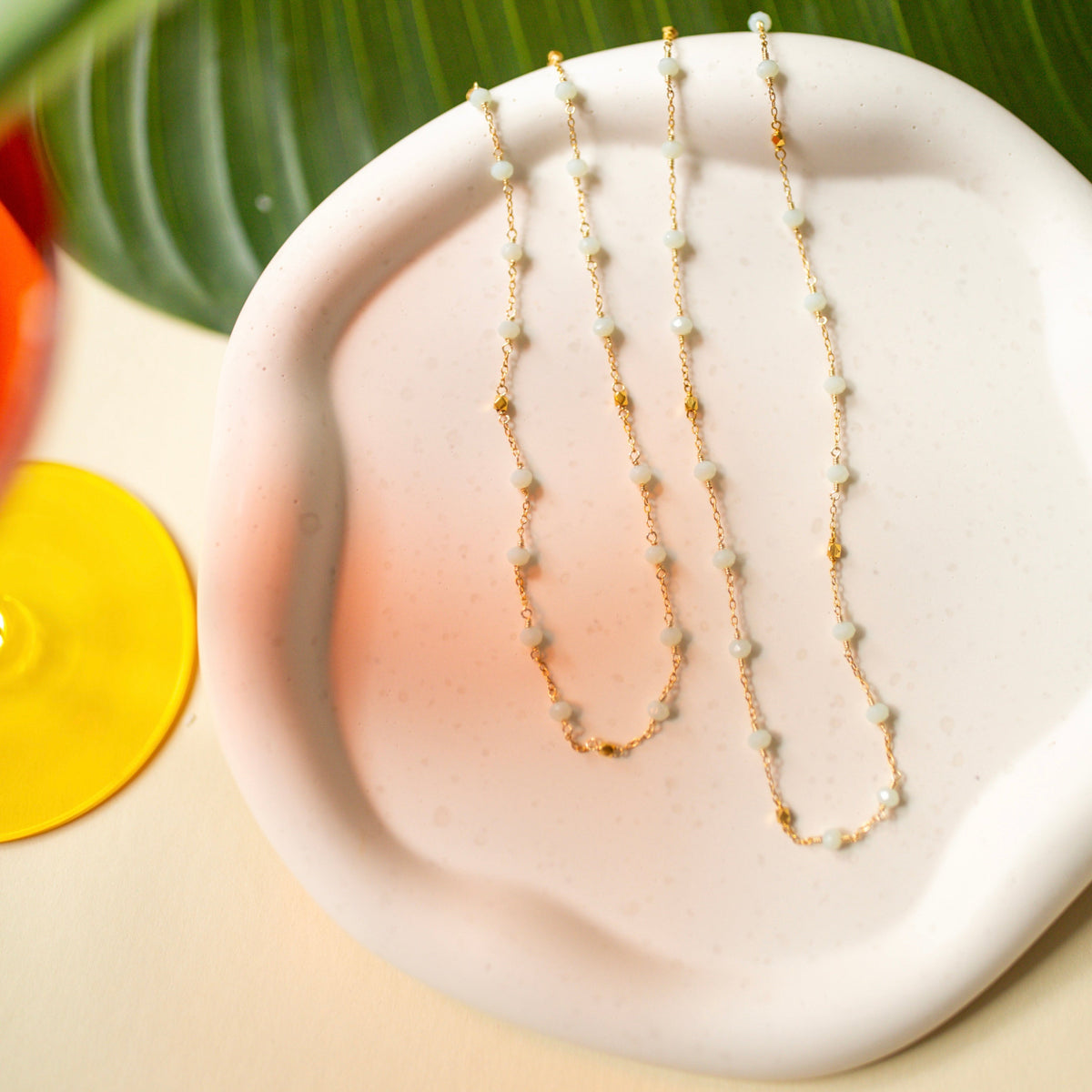 Margarita Chains - Lapis and Chalcedony-6