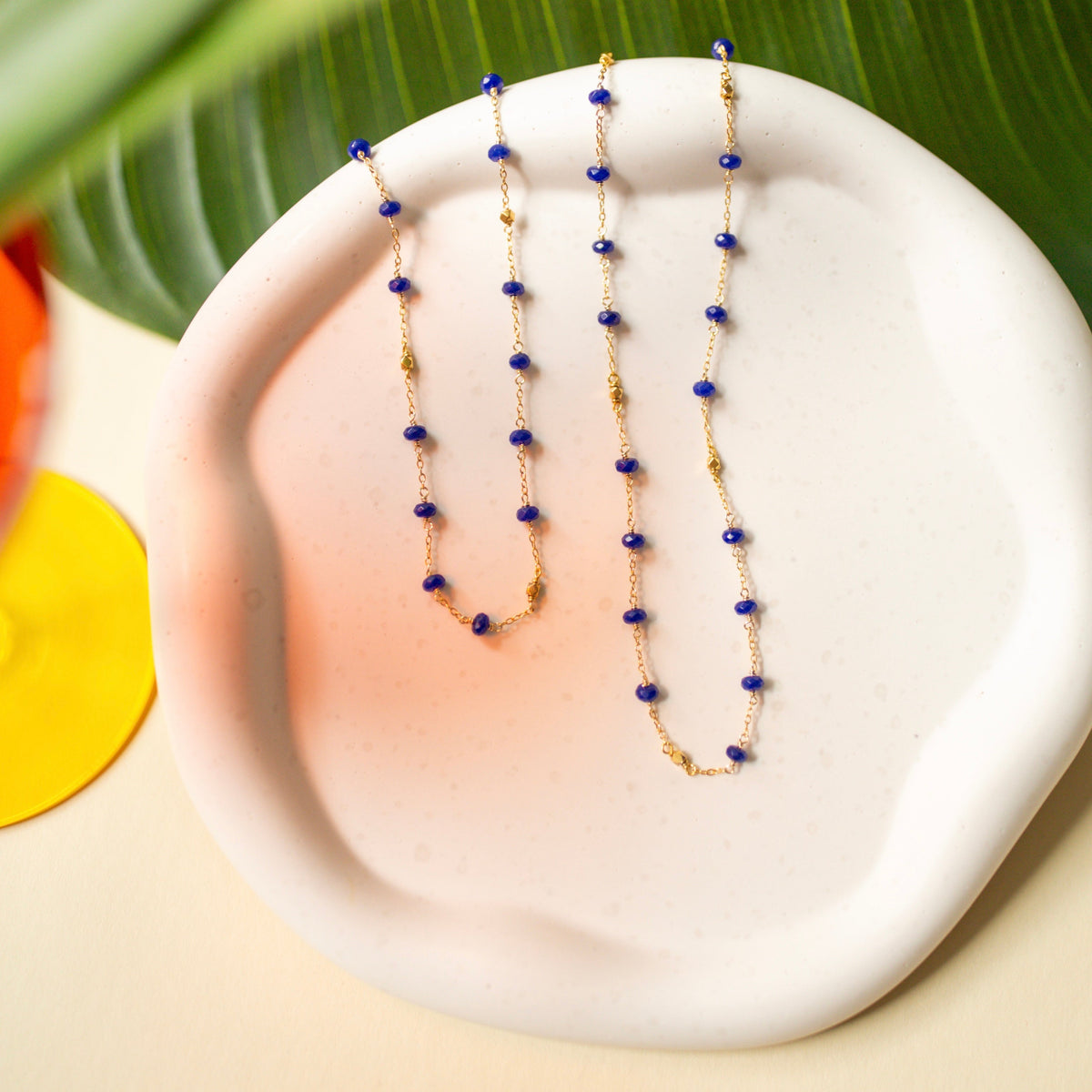 Margarita Chains - Lapis and Chalcedony-5