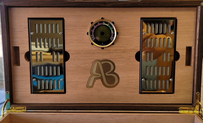 Cigar Humidor | Zebrawood with Spanish Cedar Lining | 80 Capacity-zoom-