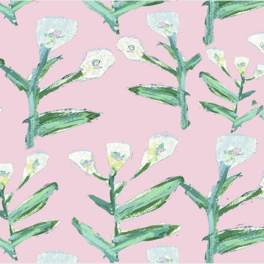 Sydney Fabric (Tulip Pink) – Custom Cotton Linen Blend-zoom-2