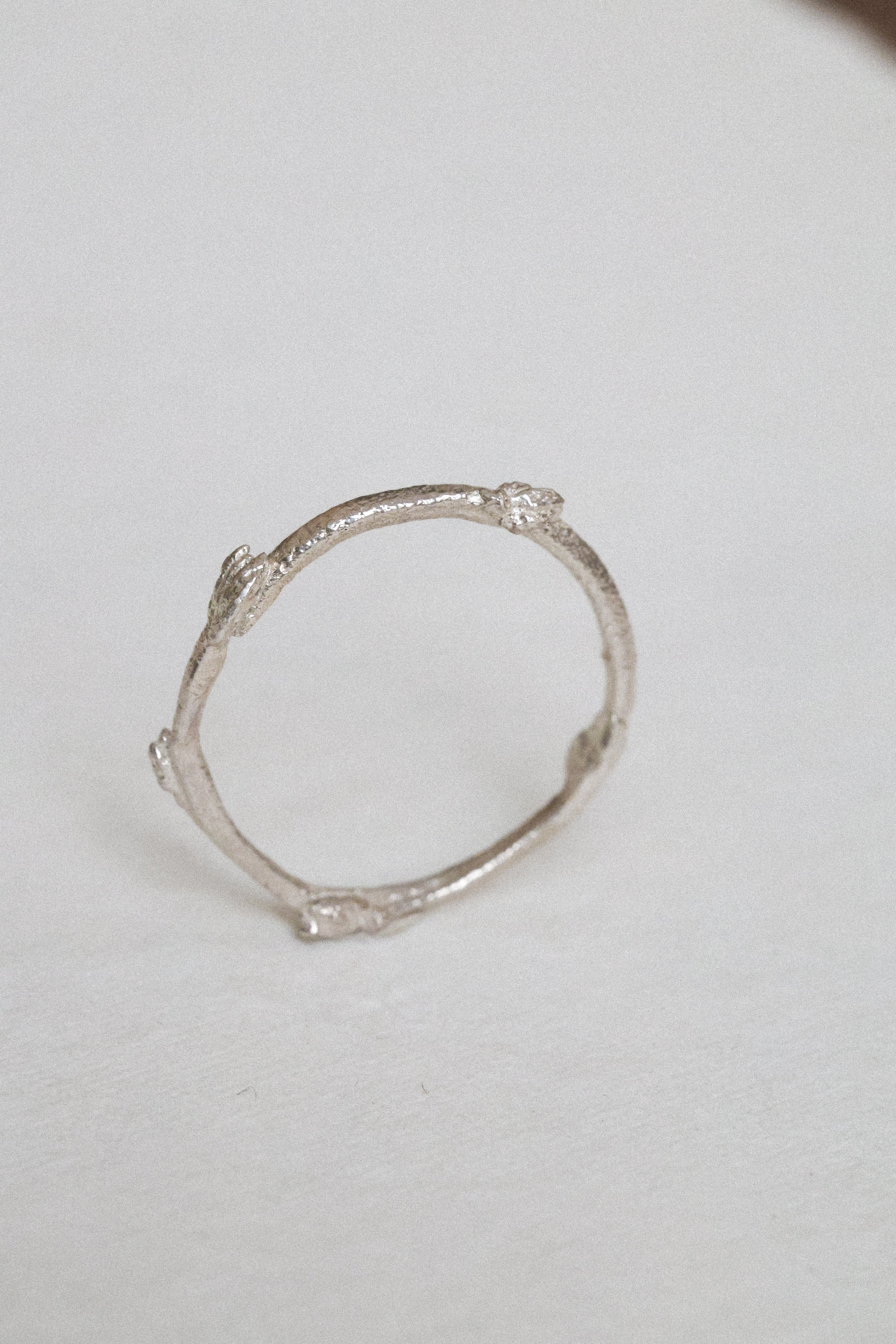 Budding Twig Ring | Recycled Sterling Silver-zoom-3