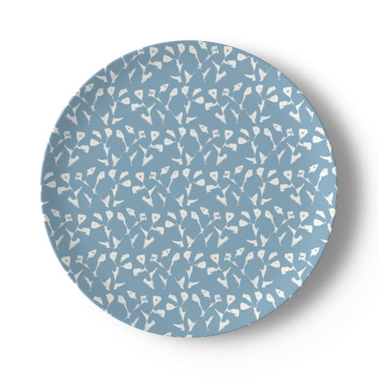Holiday Blue Genevieve China Plate