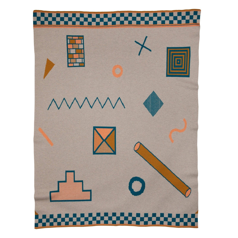 Shapes Throw Blanket-zoom-