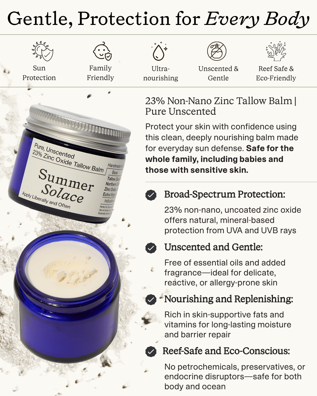 23% Non-Nano Zinc Tallow Balm | Pure Unscented-zoom-10