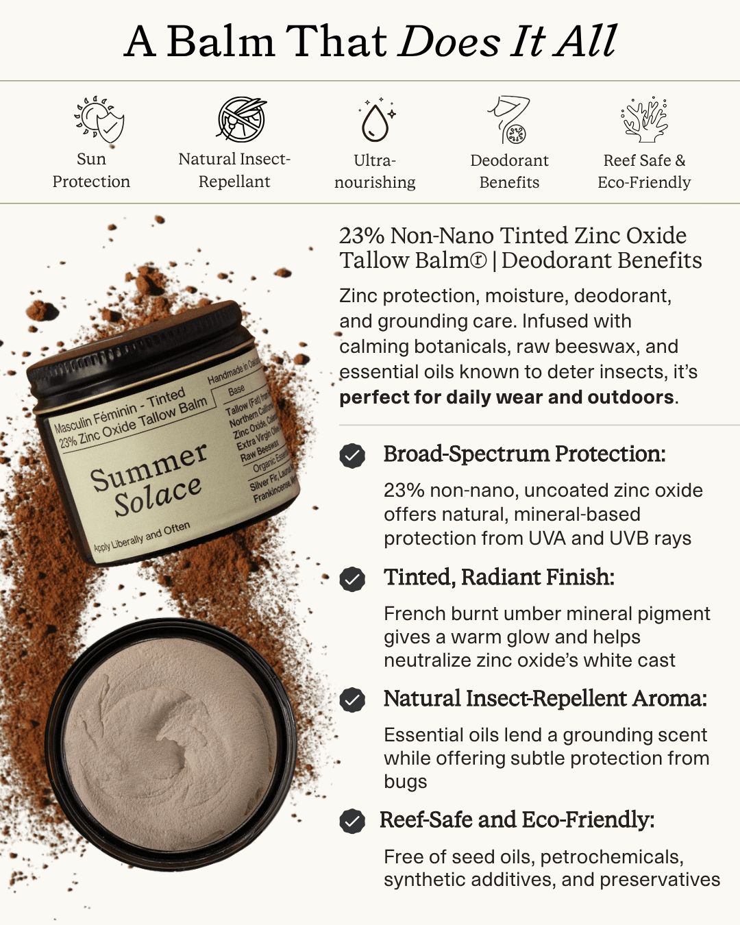 23% Non-Nano Zinc Tinted Tallow Balm | Scented-zoom-12