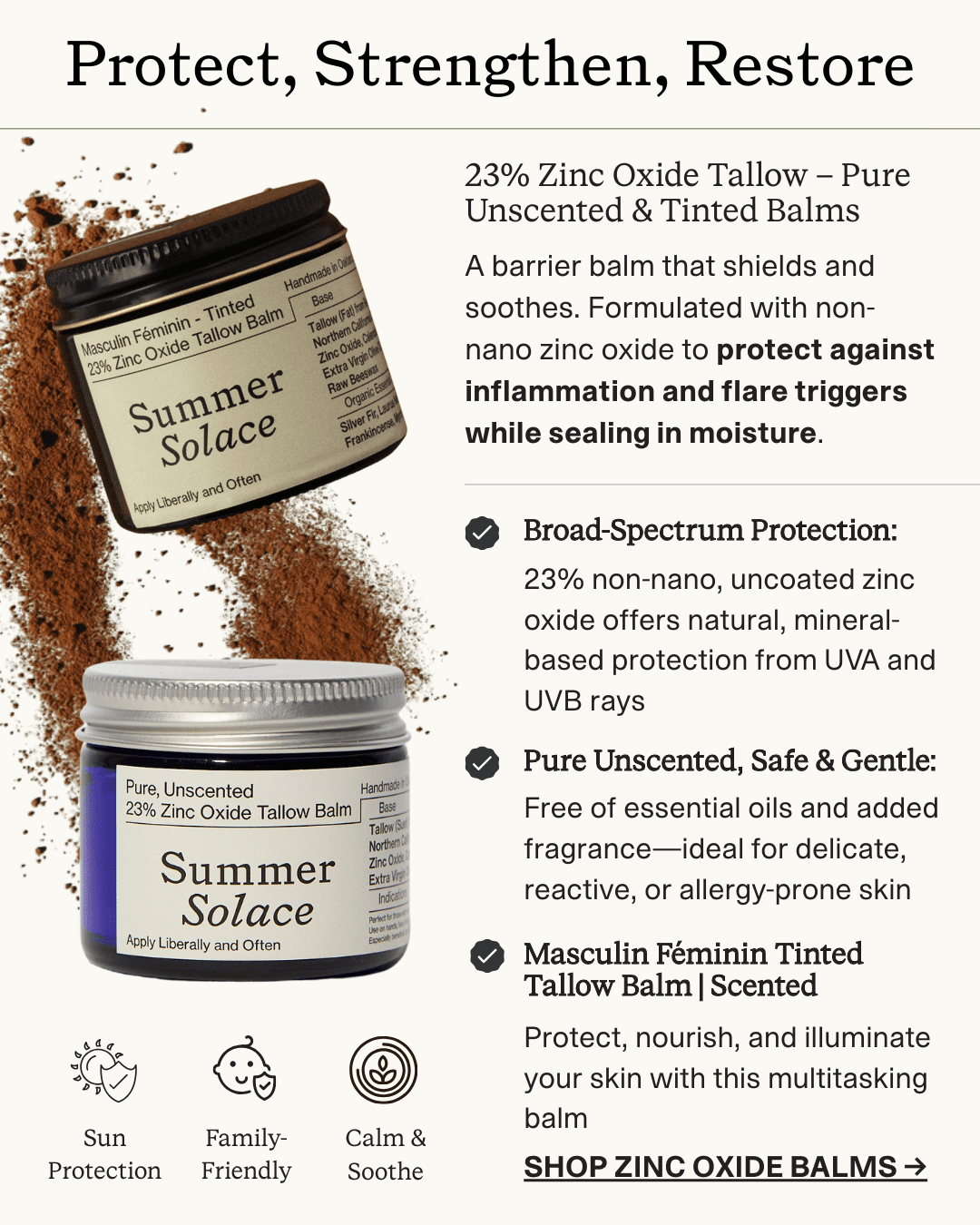 23% Non-Nano Zinc Tinted Tallow Balm | Scented-18