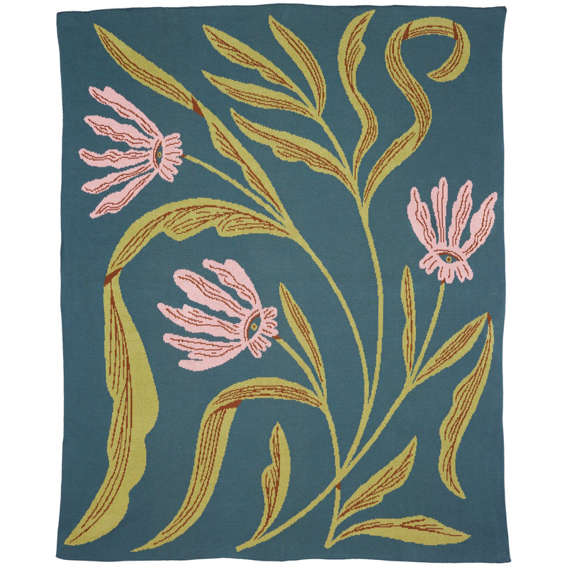 Flora Vision Throw Blanket-zoom-