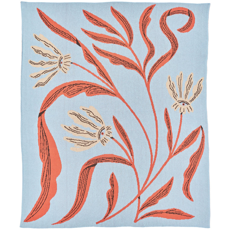 Flora Vision Throw Blanket-zoom-