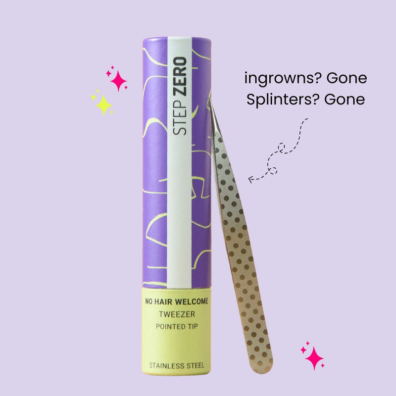 Pointed Stainless Steel Tweezers-zoom-