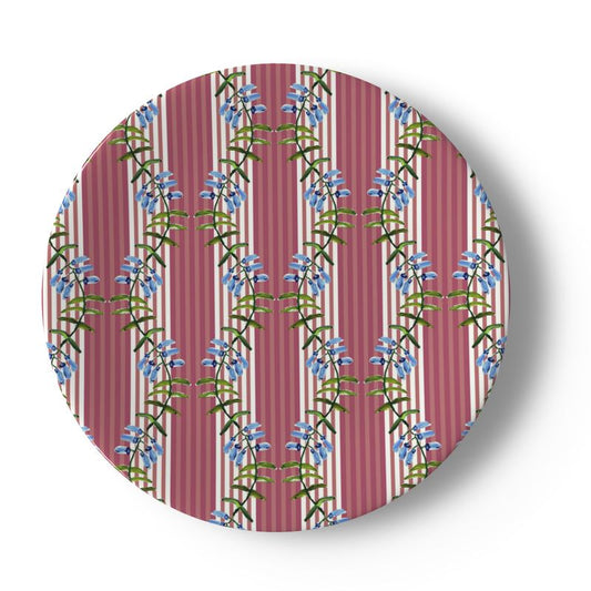 Holiday Nantucket Stripe China Plate
