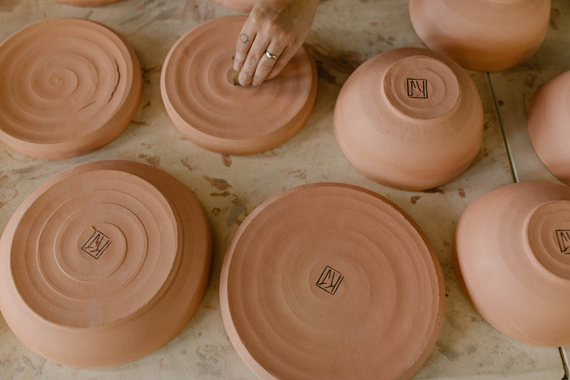 Handmade Earthenware Dinner Plate-zoom-