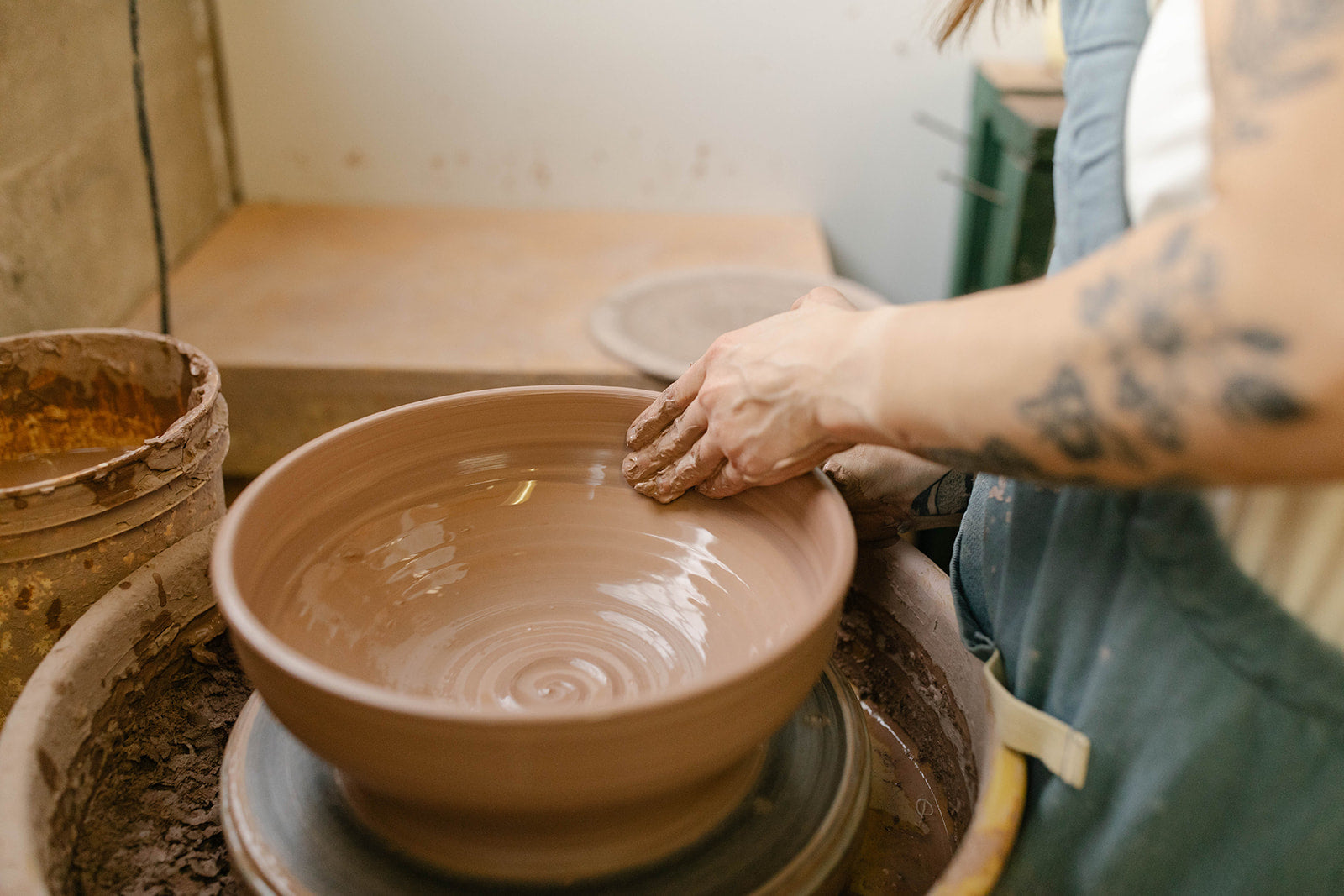 Handmade Ceramic Serving Bowl-4