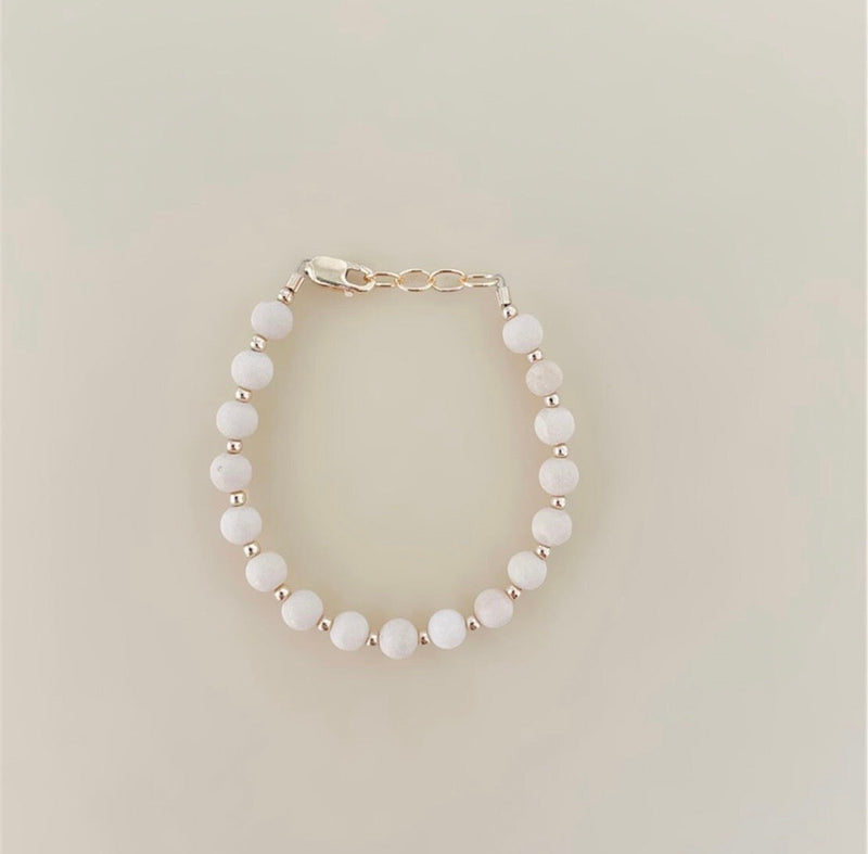 Tan & Gold Layer Bracelet | 14K Gold Filled-zoom-