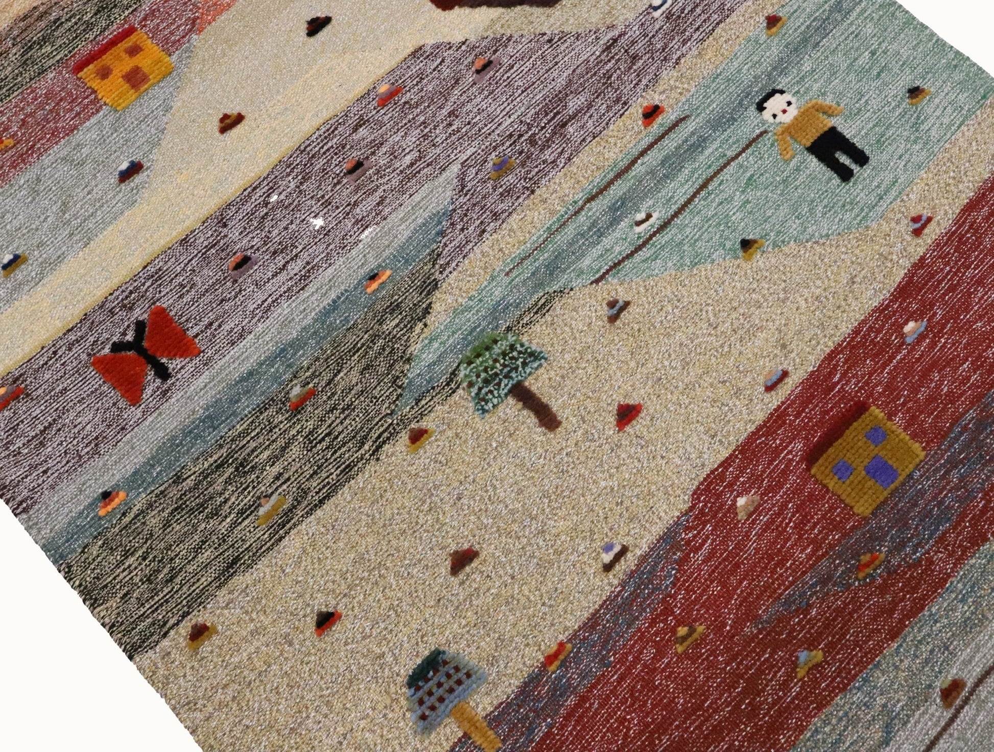 Desert Garden Kids Rug | Handmade Wool Rug for Nursery, Playrooms & Children’s Rooms - Aware House
