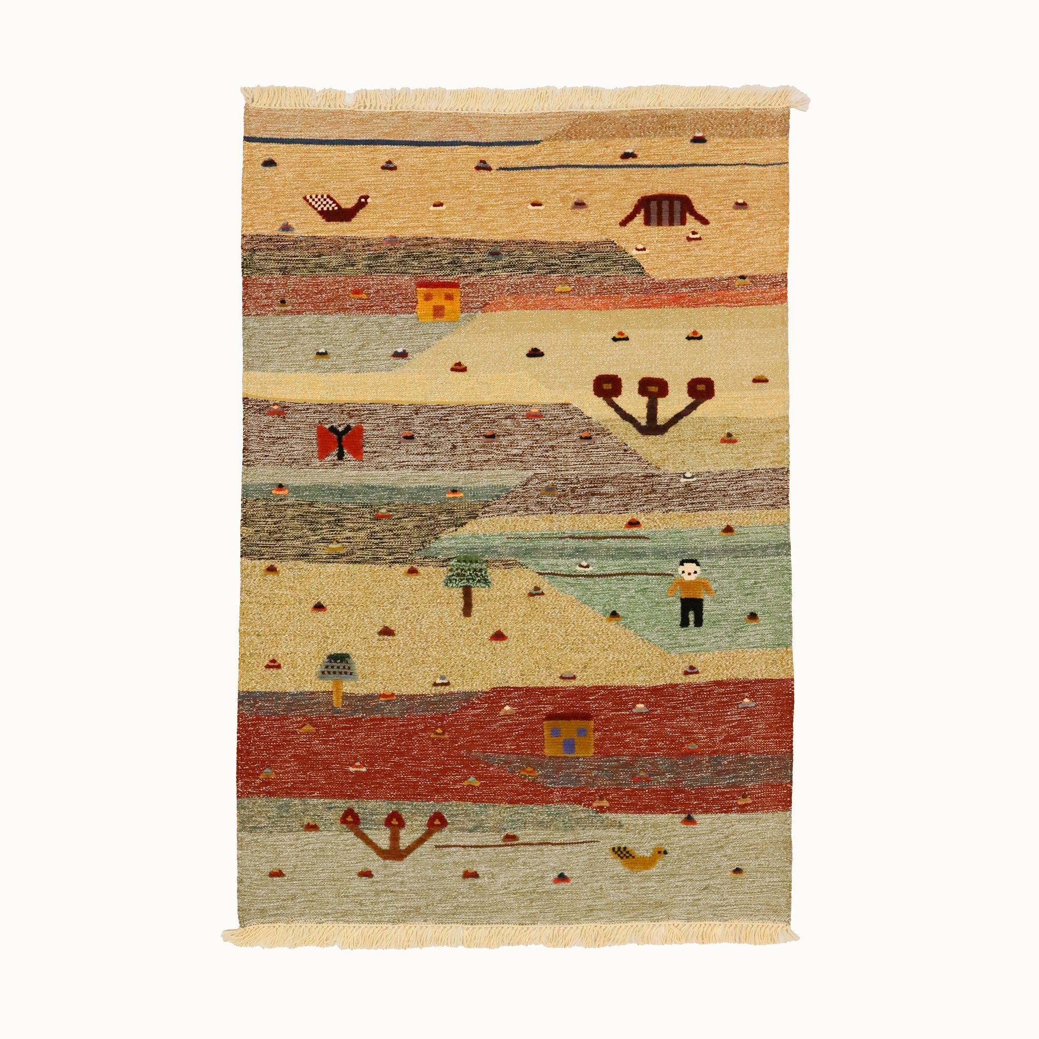 Desert Garden Kids Rug | Handmade Wool Rug for Nursery, Playrooms & Children’s Rooms - Aware House