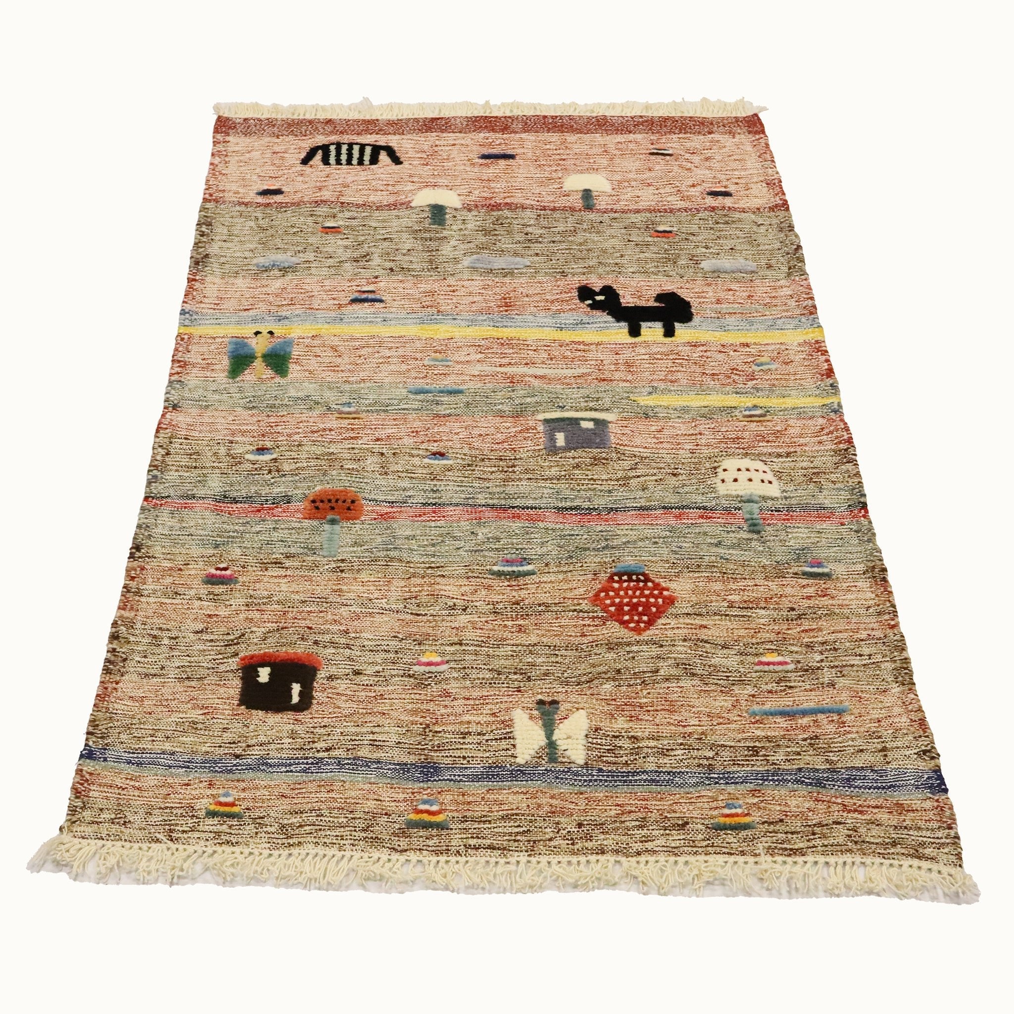 Sunset Farm Kids Rug | Handmade Wool Rug for Nursery, Playrooms & Children’s Rooms - Aware House