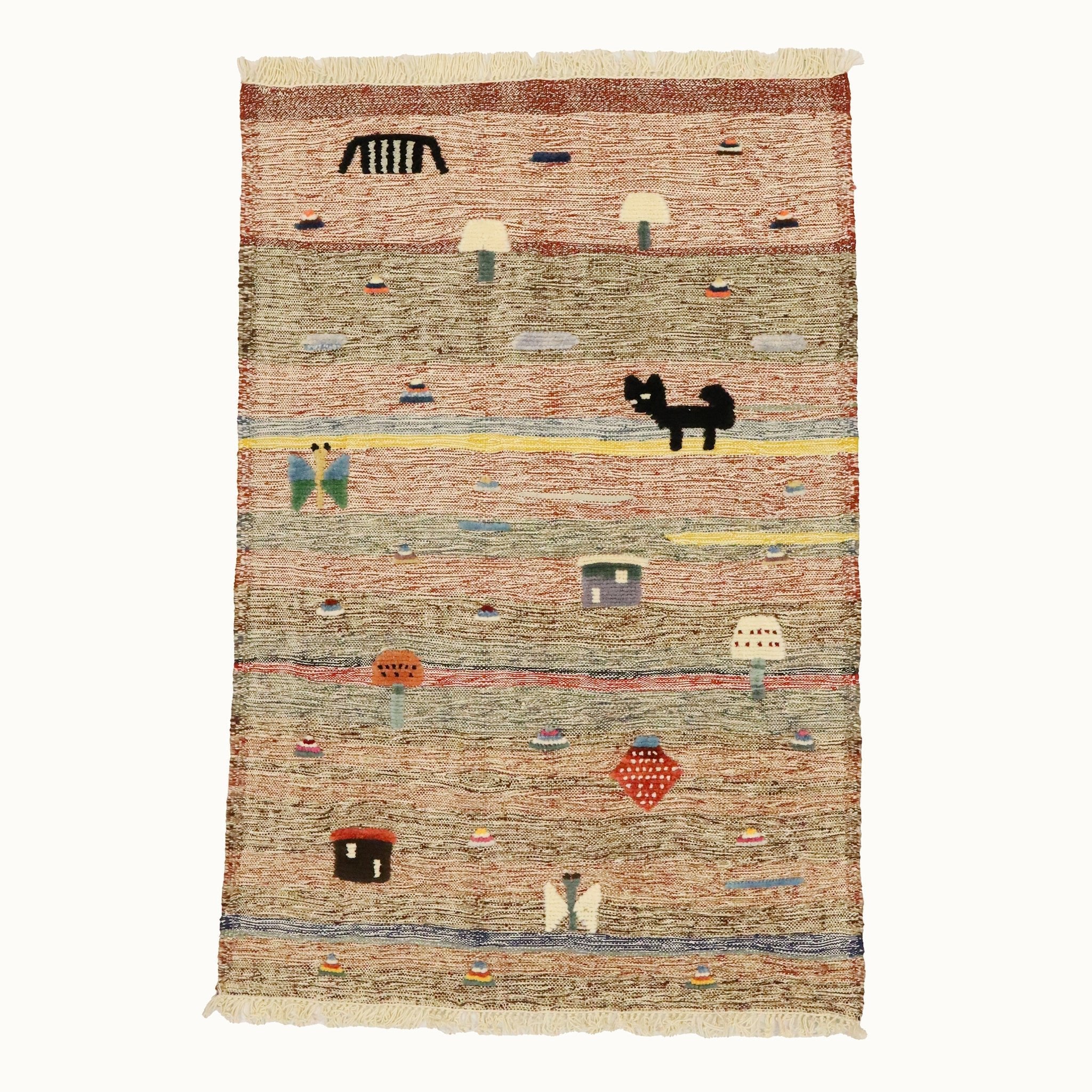Sunset Farm Kids Rug | Handmade Wool Rug for Nursery, Playrooms & Children’s Rooms - Aware House