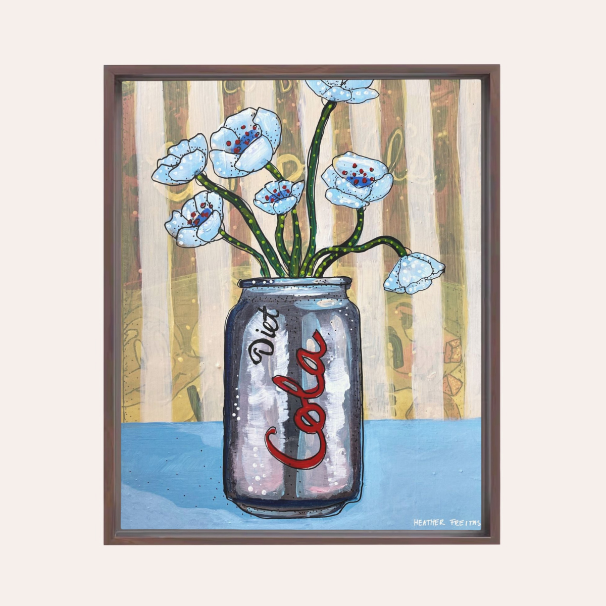 Diet Cola | Framed Fine Art Canvas Print | Multiple Sizes