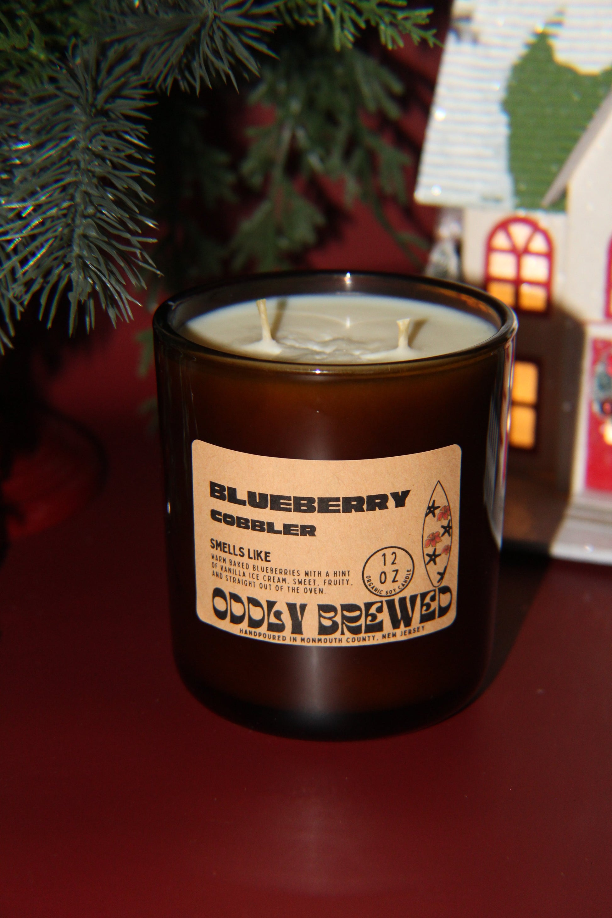Blueberry Cobbler Soy Candle-3