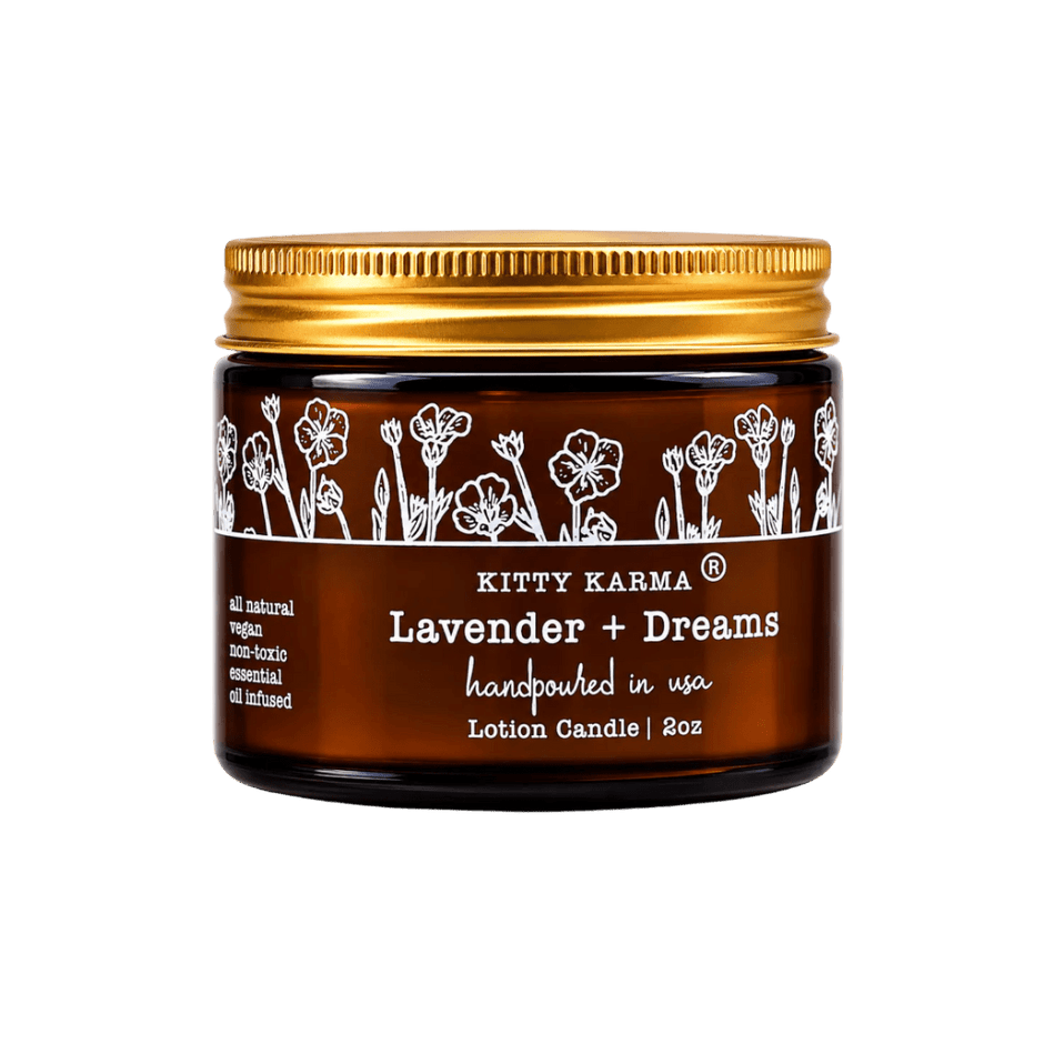 Aromatherapy Lavender Massage Candle Balm - Aware House - Kitty Karma Studio -